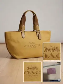 COACH イエロートートバッグ