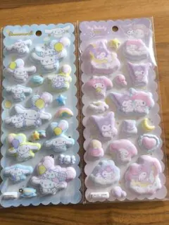 クラックス正規品もちもちシナモロール・マイメロディシール2柄セット