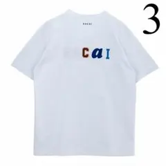 4 白 SACAI 25SS カプセル T-SHIRTS 刺繍 Tシャツ - メルカリ