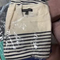 BANANA REPUBLIC ストライプ 半袖ニット S