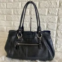 COACH コーチ　アシュレイ　レザー ショルダー　バッグ　ハンド　ブラックのサムネイル
