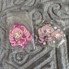 ひみつのアイプリ アクリルキーホルダー ラバーキーホルダー 2個セット