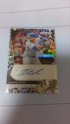 panini mlb 2020 edwin rios /35 auto RC