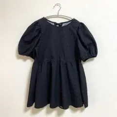 prose verse バックリボンフラワージャガードペプラムブラウ ス