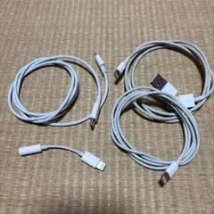 Lightningケーブル 各種4本セット ホワイト