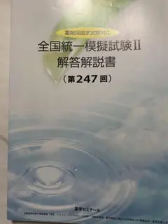 III 【即日発送】全国統一模擬試験 解答解説書 メルカリ - 解答解説書(第249〜254回)6冊セット 全国統一模擬試験 薬ゼミ (第260回) 健康・医学