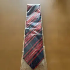 ネイビー レッド ストライプ ネクタイ