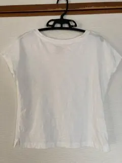 無印良品 ホワイト ボートネック 半袖Tシャツ Sサイズ