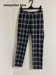 newyorker blue☆チェックパンツ