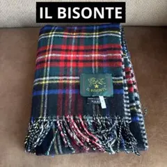 IL BISONTE チェックマフラー