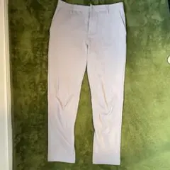 やすゴルTV ゴルフ用 メンズパンツ ライトグレー