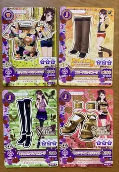 アイカツ！カード　バラ4枚