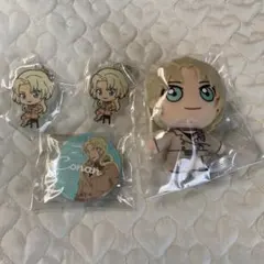 名探偵コナン　ベルモットぬいぐるみマスコット アクリルキーホルダー　缶バッチ