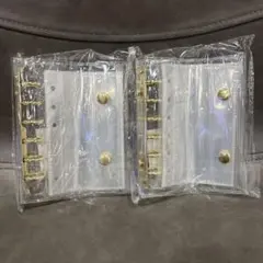 シール帳　クリア　6穴バインダー　リフィル