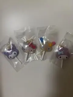 サンリオカラフルキャンディチャーム キティ、クロミ、ウサハナ、マイメロ