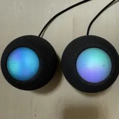 美品Apple Pod mini ブラック　ホワイト2個セット 2025年最新】Homepod mini 2個セットの人気アイテム - メルカリ