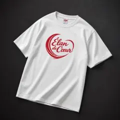 Élan de Coeur プリントTシャツ ホワイト