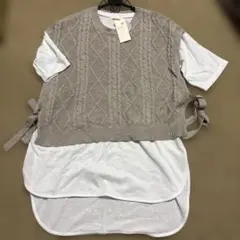 半袖Tシャツチュニック、ベスト