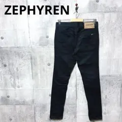 ZEPHYREN ゼファレン メンズ ブラック スキニーデニム スキニージーンズ