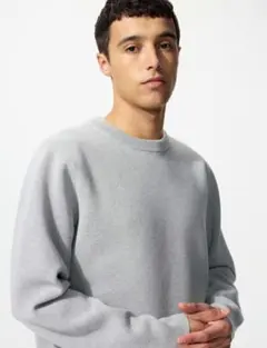 ウォッシャブルミラノリブクルーネックセーター ニット