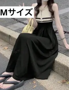 Mサイズ⭐︎ 夏　ノースリーブ　セクシーニットワンピース　♡レディース