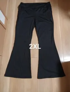 新品　裏起毛パンツ　2XL　黒　ウエストゴムタイプ　Aより厚め