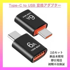 【即日発送】Type-C to USB 変換アダプター 2点セット　ブラック