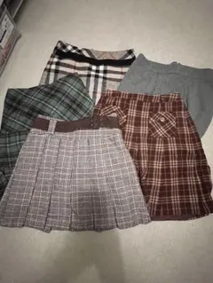 プリーツスカート5点セット