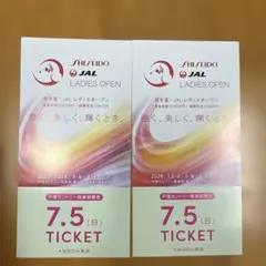 시세이도 JAL 레이디스 오픈 7/5 (일) 티켓 2장