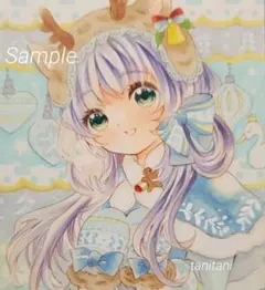 手描きイラスト　ハガキサイズ