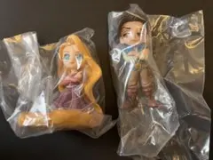 ディズニー　パルバース　フィギュア　ラプンツェル　フリン　セット
