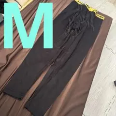 新品 メンズ 防寒 ヘッド保温 裏起毛 ロングタイツ スパッツ インナー 黒 M