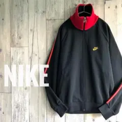 オールド　NIKE ナイキ　トラックジャケット　ジャージ　紺タグ　80s 刺繍