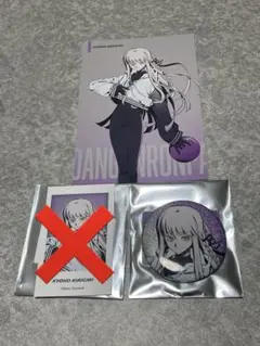 ダンガンロンパ ラウンドワン　ラウワン　霧切響子　缶バッジ　特典ポスカ