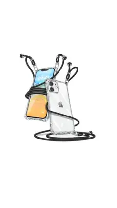 iPhone 11 ケース クリア ショルダー アイフォン11 スマホケース