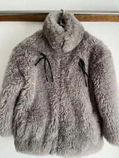 GRL グレー ファーコート Fサイズ