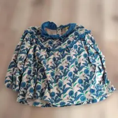 モイモルン　花柄フリル付きトップス 110cm 美品