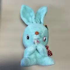三英 水色ウサギぬいぐるみ