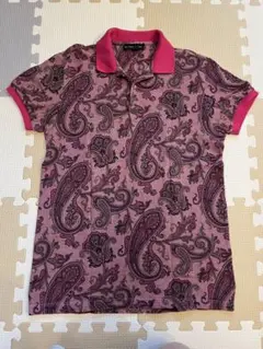 ETRO ポロシャツ ペイズリー柄 ピンク Sのサムネイル