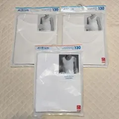 AIRism コットンブレンド タンクトップ 130 3枚セット
