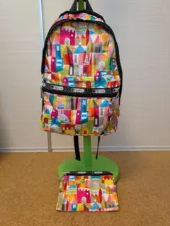 レスポートサック ディズニー ドナルドダック バックパック タイダイ柄 