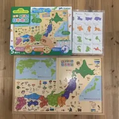 学研　木製パズル日本地図