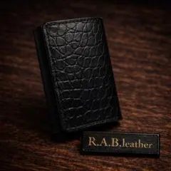 キーケース　クロコ　クロコダイル　型押しクロコ 型押し　栃木レザー　キーリング