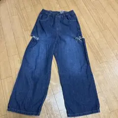 BREEZE デニムワイドパンツ 140