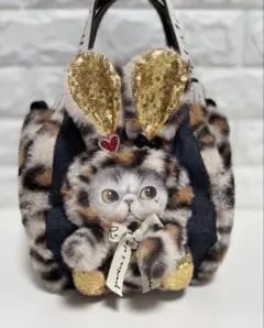 そ*2様 コヤンイサムチョン　ハンドメイド　ファーミニバッグ　ヒョウ柄　クラウデ コヤンイサムチョン ハンドメイド ファーミニバッグ ヒョウ柄