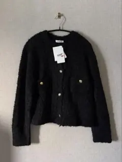 2025AW✨ドゥーズィエムクラス　Knit Jacket ブラック 2025AW✨ドゥーズィエムクラス Knit Jacket ブラック - メルカリ