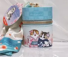 mofusand スカーフチャーム付きポーチ 桜満開 モフサンド 全4種セット