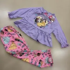 【新品未使用】しまむら　ディズニー　プリンセス　 パジャマ ルームウェア110