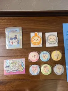 ちいかわ　もぐもぐ本舗川越　ノベルティ&ユラユラアクスタ&缶バッジセット