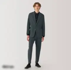 MUJI Labo セットアップ　ジャケット＆パンツ チャコールグレー・M